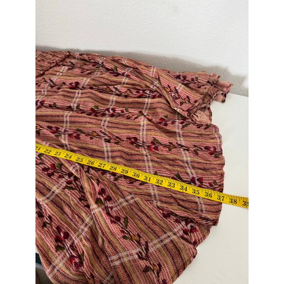 Free People Women’s Jackie Mini Dress Aztec New Size Large Boho Casual - Picture 6 of 9